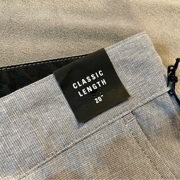 RVCA Gray Flat Front Shorts Versatile Style - Picture 2 of 5